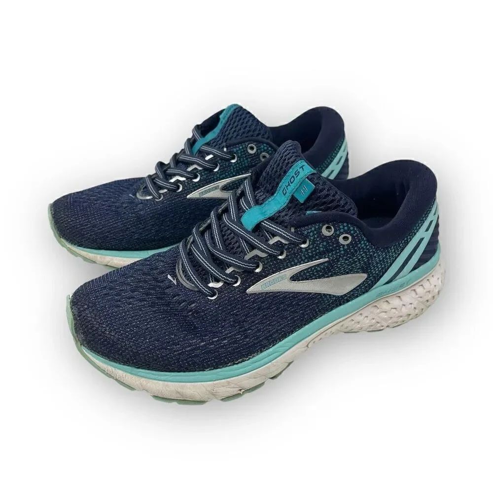 Brooks Ghost 11 1202771D493 Blue Navy Running Shoes Sneakers Women’s Size 8.5